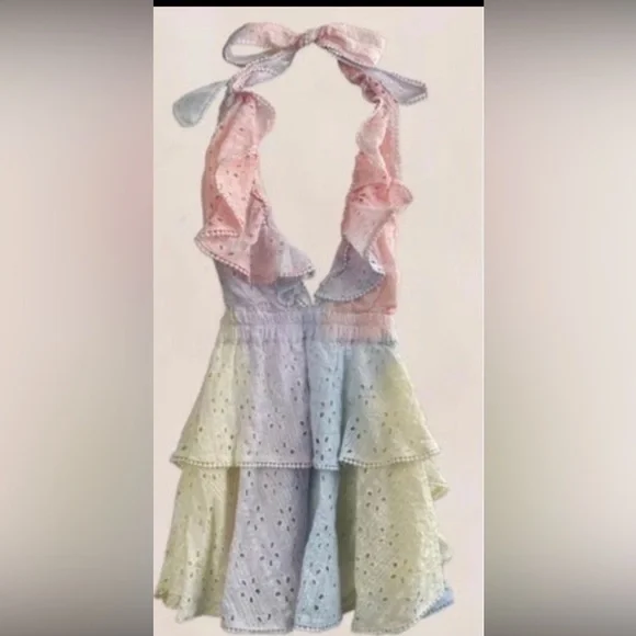 Love shack fancy Carlisle tie-dye dress - Picture 2 of 7